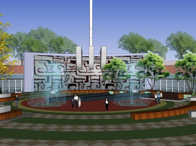 Sketchup景观模型|广场景观,现代风格 Sketchup景观模型|广场景观,现代风格