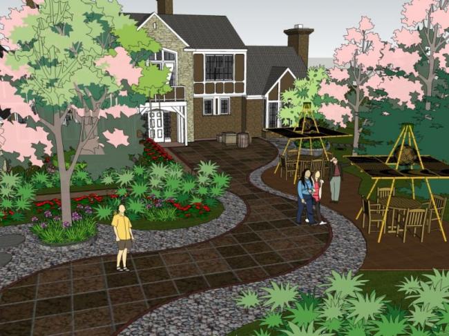 Sketchup景观模型|别墅景观,现代风格 Sketchup景观模型|别墅景观,现代风格