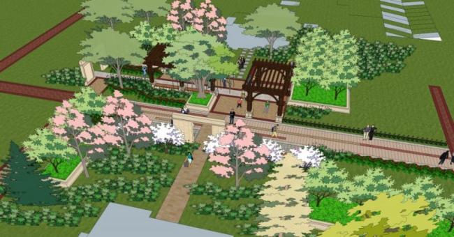 Sketchup景观模型|广场景观,现代风格 Sketchup景观模型|广场景观,现代风格