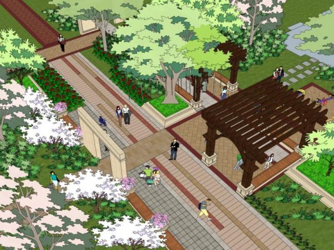 Sketchup景观模型|广场景观,现代风格 Sketchup景观模型|广场景观,现代风格