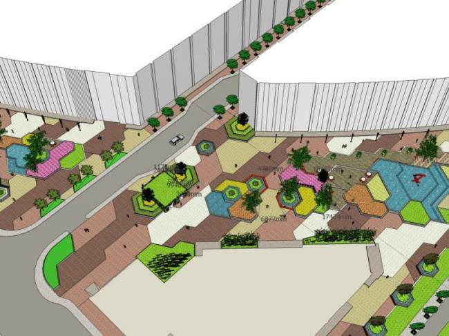 Sketchup景观模型|景观规划,现代风格 Sketchup景观模型|景观规划,现代风格