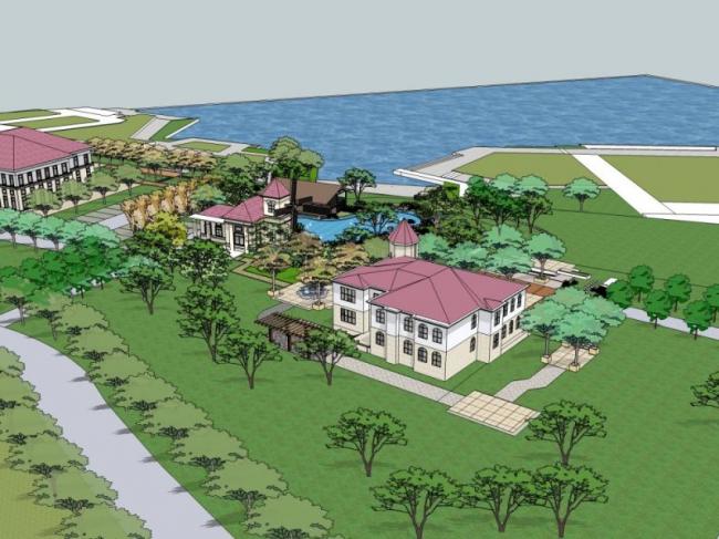 Sketchup景观模型|别墅景观,古典风格 Sketchup景观模型|别墅景观,古典风格