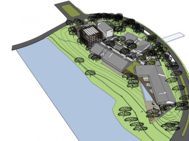 Sketchup商业模型|低层万科会所,现代风格 Sketchup商业模型|低层万科会所,现代风格