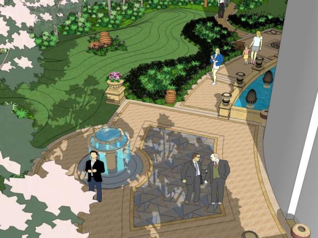 Sketchup景观模型|商业景观,古典风格 Sketchup景观模型|商业景观,古典风格