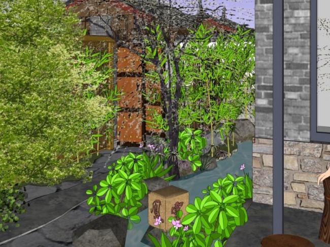 Sketchup景观模型|商业景观,中式风格 Sketchup景观模型|商业景观,中式风格