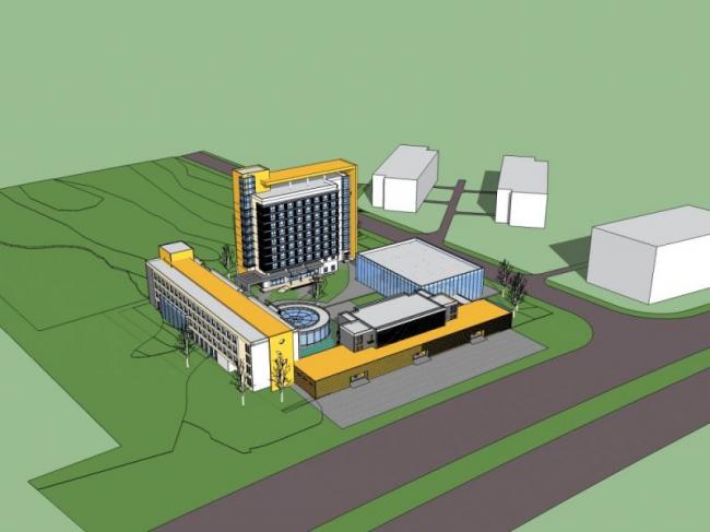 Sketchup酒店模型|多高层酒店,现代风格 Sketchup酒店模型|多高层酒店,现代风格