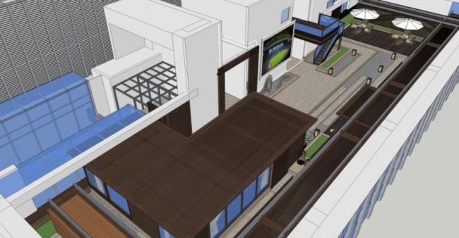 Sketchup景观模型|屋顶花园景观,现代风格 Sketchup景观模型|屋顶花园景观,现代风格