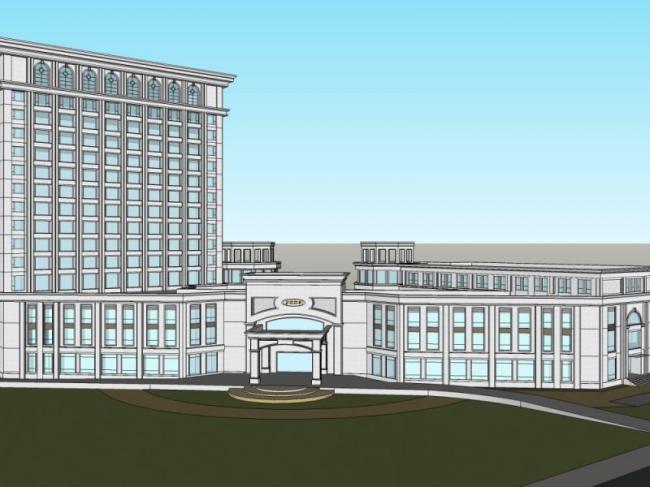 Sketchup办公模型|高层办公楼,现代风格 Sketchup办公模型|高层办公楼,现代风格