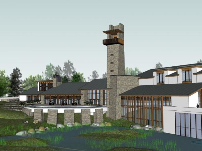 Sketchup商业模型|会所,现代中式风格 Sketchup商业模型|会所,现代中式风格