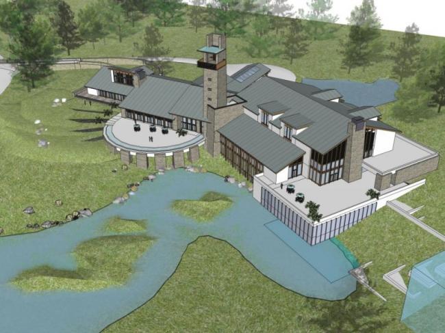 Sketchup商业模型|会所,现代中式风格 Sketchup商业模型|会所,现代中式风格