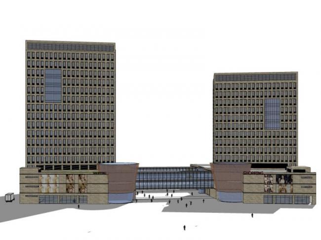 Sketchup办公模型|高层办公楼,现代风格 Sketchup办公模型|高层办公楼,现代风格