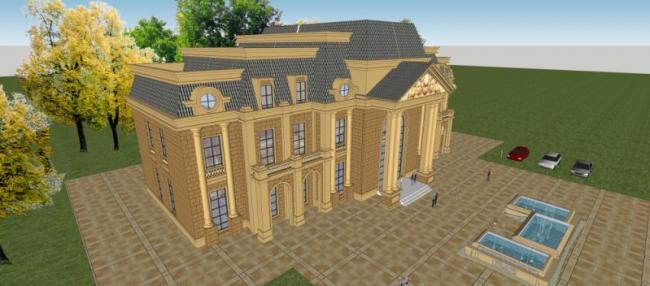 Sketchup商业模型|多层会所,现代风格 Sketchup商业模型|多层会所,现代风格