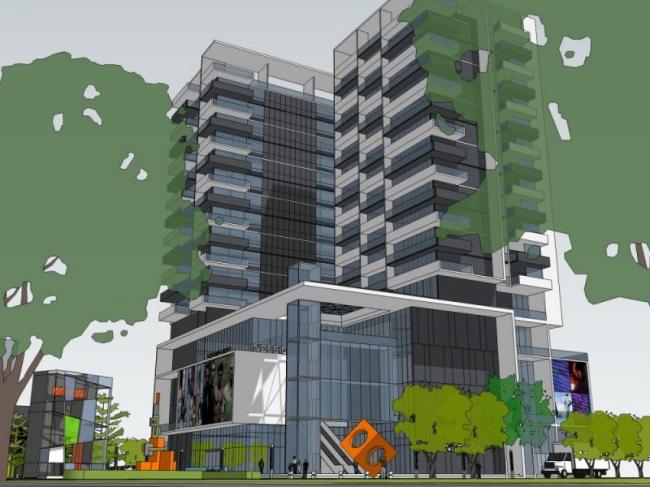 Sketchup商业模型|高层商业中心,现代风格 Sketchup商业模型|高层商业中心,现代风格