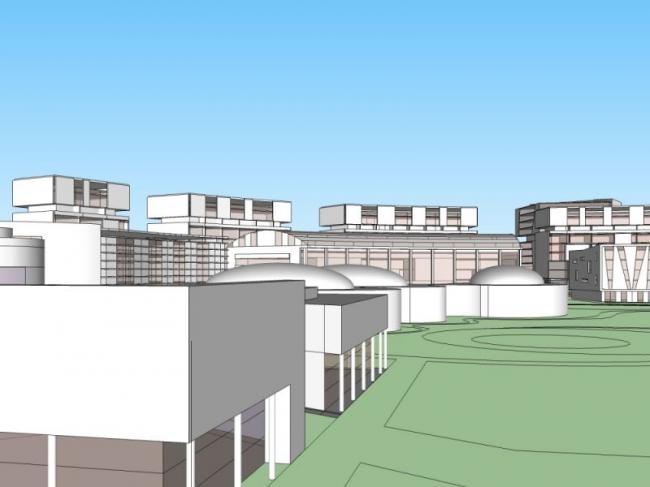 Sketchup办公模型|多层办公楼,现代风格 Sketchup办公模型|多层办公楼,现代风格