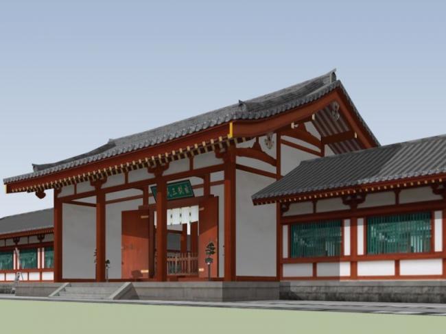 Sketchup古建筑模型|多层古建筑,中式风格 Sketchup古建筑模型|多层古建筑,中式风格