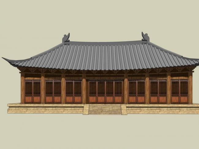 Sketchup古建筑模型|多层古建筑,中式风格 Sketchup古建筑模型|多层古建筑,中式风格