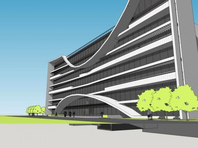 Sketchup办公模型|多层办公楼,现代风格 Sketchup办公模型|多层办公楼,现代风格