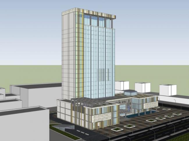 Sketchup酒店模型|高层酒店,现代风格 Sketchup酒店模型|高层酒店,现代风格