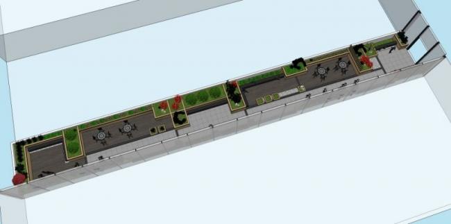Sketchup景观模型|屋顶花园景观,现代风格 Sketchup景观模型|屋顶花园景观,现代风格