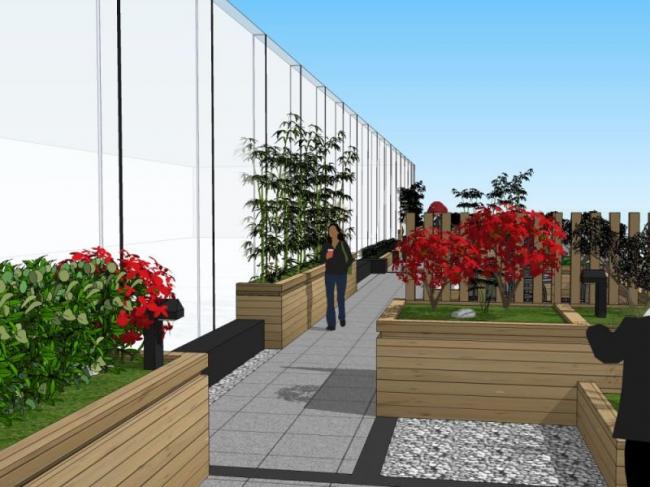 Sketchup景观模型|屋顶花园景观,现代风格 Sketchup景观模型|屋顶花园景观,现代风格