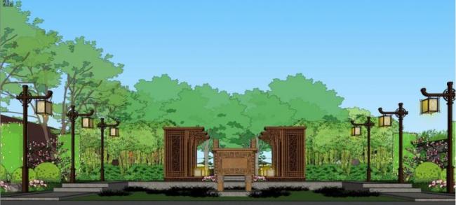 Sketchup景观模型|商业景观,中式风格 Sketchup景观模型|商业景观,中式风格