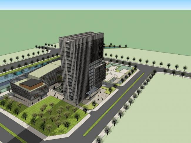 Sketchup办公模型|高层办公楼,现代风格 Sketchup办公模型|高层办公楼,现代风格