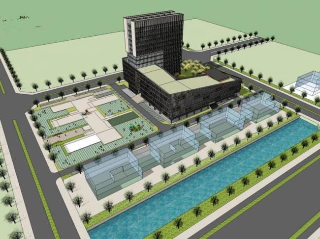 Sketchup办公模型|高层办公楼,现代风格 Sketchup办公模型|高层办公楼,现代风格