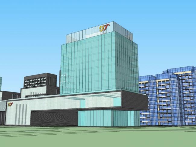 Sketchup办公模型|高层办公楼,现代风格 Sketchup办公模型|高层办公楼,现代风格