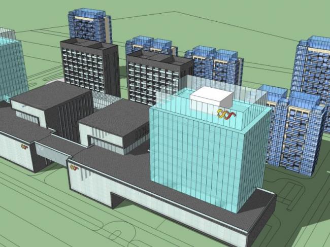 Sketchup办公模型|高层办公楼,现代风格 Sketchup办公模型|高层办公楼,现代风格