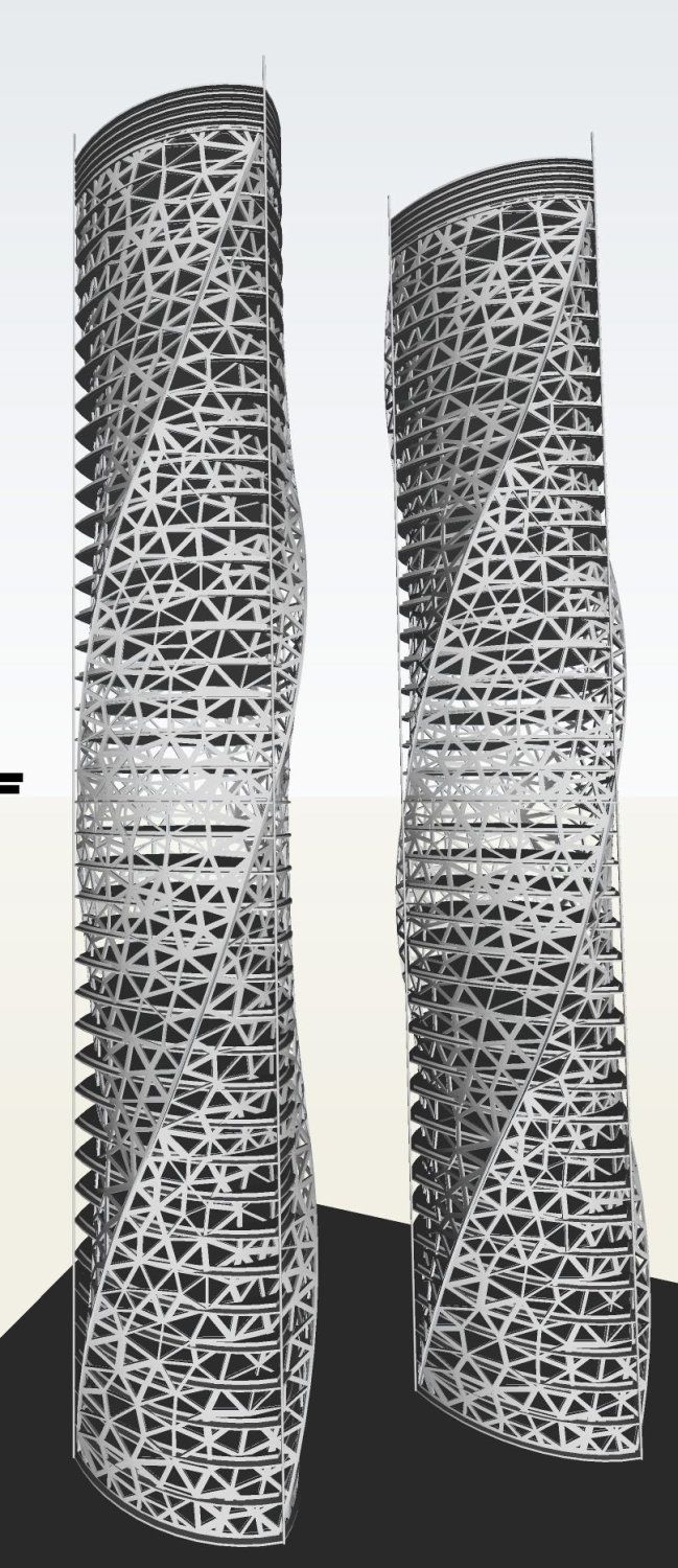 Sketchup办公模型|超高层办公楼,现代风格 Sketchup办公模型|超高层办公楼,现代风格