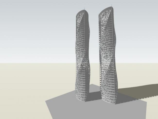 Sketchup办公模型|超高层办公楼,现代风格 Sketchup办公模型|超高层办公楼,现代风格