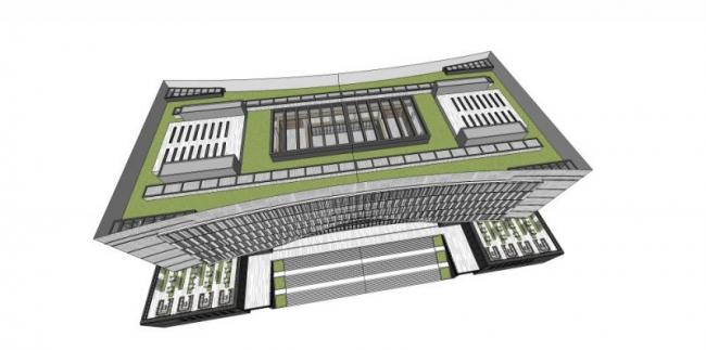 Sketchup办公模型|多层办公楼,现代风格 Sketchup办公模型|多层办公楼,现代风格