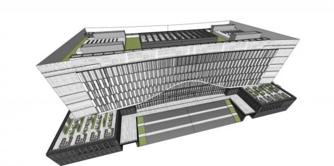 Sketchup办公模型|多层办公楼,现代风格 Sketchup办公模型|多层办公楼,现代风格