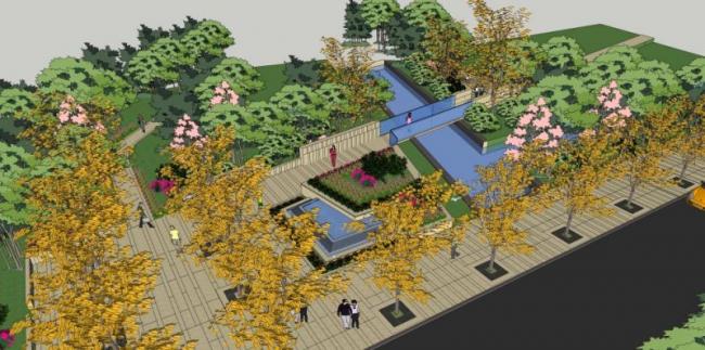 Sketchup景观模型|商业景观,现代风格 Sketchup景观模型|商业景观,现代风格