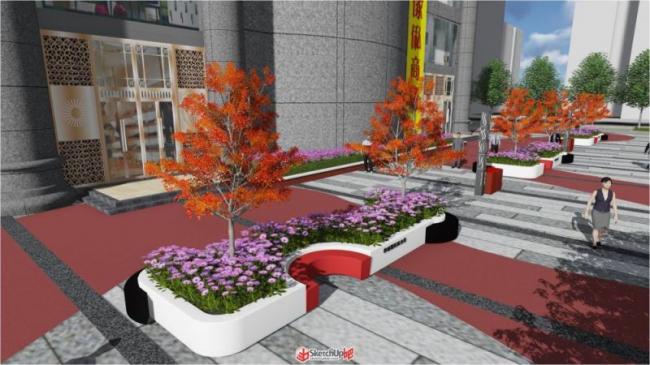 Sketchup景观模型|屋顶花园,现代风格 Sketchup景观模型|屋顶花园,现代风格