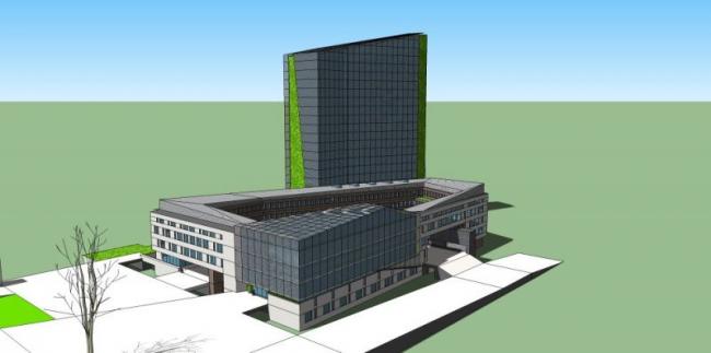 Sketchup办公模型|高层办公楼,现代风格 Sketchup办公模型|高层办公楼,现代风格
