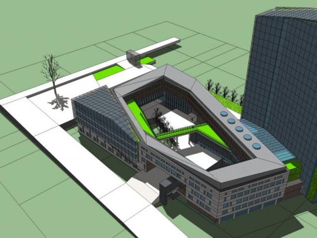 Sketchup办公模型|高层办公楼,现代风格 Sketchup办公模型|高层办公楼,现代风格