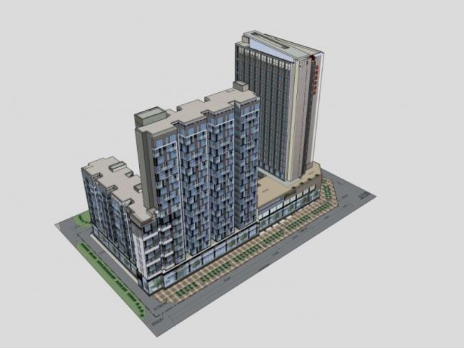 Sketchup酒店模型|高层酒店,现代风格 Sketchup酒店模型|高层酒店,现代风格
