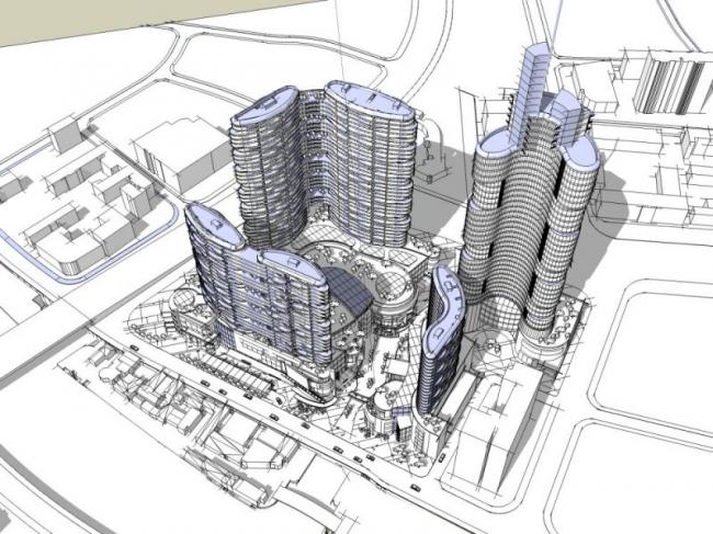 Sketchup酒店模型|超高层酒店,现代风格 Sketchup酒店模型|超高层酒店,现代风格