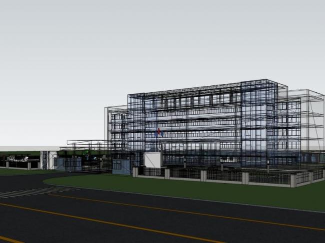 Sketchup办公模型|多层办公楼,现代风格 Sketchup办公模型|多层办公楼,现代风格