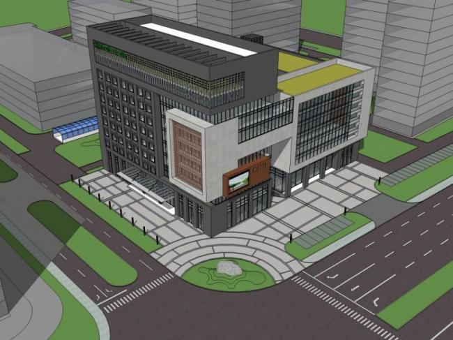 Sketchup办公模型|多层办公楼,现代风格 Sketchup办公模型|多层办公楼,现代风格