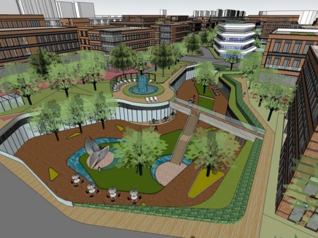 Sketchup办公模型|多层办公区,现代风格 Sketchup办公模型|多层办公区,现代风格