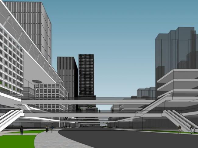 Sketchup办公模型|超高层办公楼,现代风格 Sketchup办公模型|超高层办公楼,现代风格