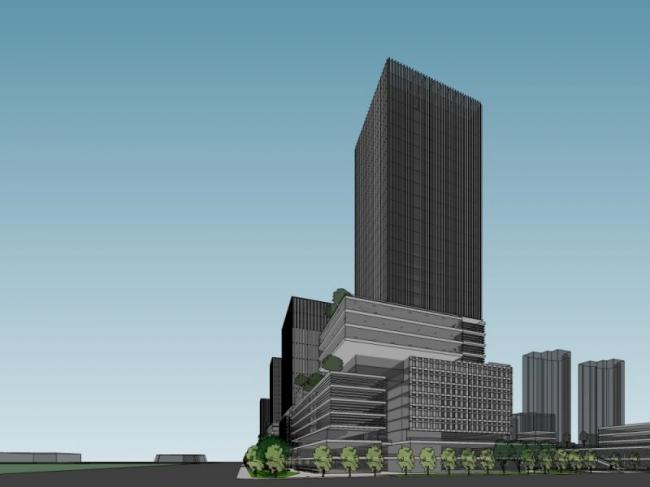 Sketchup办公模型|超高层办公楼,现代风格 Sketchup办公模型|超高层办公楼,现代风格