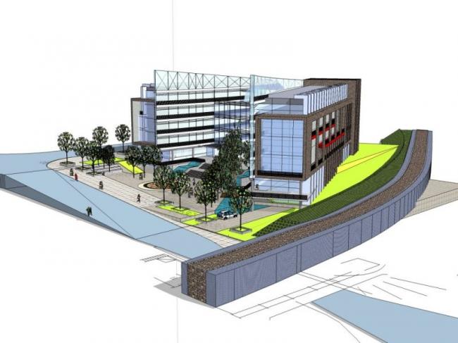 Sketchup文化模型|多层文化宫,现代风格 Sketchup文化模型|多层文化宫,现代风格