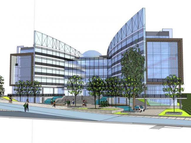 Sketchup文化模型|多层文化宫,现代风格 Sketchup文化模型|多层文化宫,现代风格