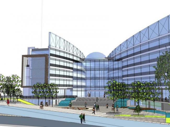 Sketchup文化模型|多层文化宫,现代风格 Sketchup文化模型|多层文化宫,现代风格