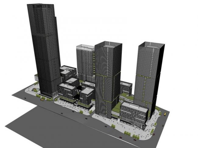 Sketchup办公模型|超高层办公楼,现代风格 Sketchup办公模型|超高层办公楼,现代风格