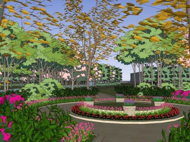 Sketchup景观模型|商业景观,古典风格 Sketchup景观模型|商业景观,古典风格