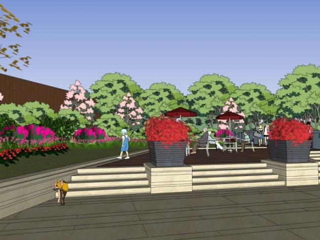 Sketchup景观模型|商业景观,古典风格 Sketchup景观模型|商业景观,古典风格